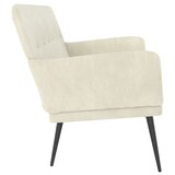 thumbnail of vidaXL Sitzbank Creme 108x79x79 cm Samt