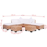 thumbnail of vidaXL Sofagarnitur 18-tlg. Natürliches Rattan