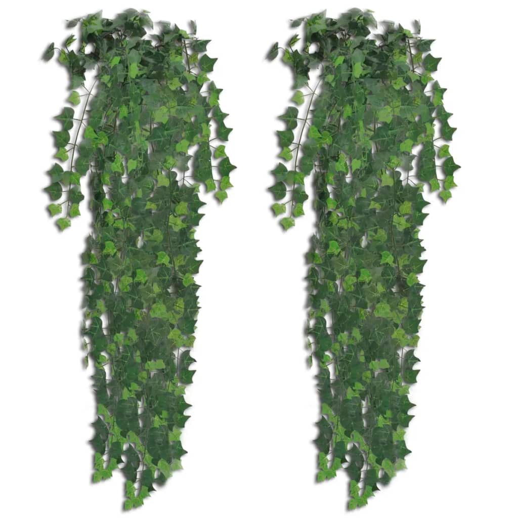 Décoshop26 - Lot de 2 plantes artificielles lierre vert 90 cm DEC021898