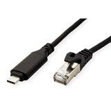 thumbnail of ROLINE USB 3.2 Gen 2 Typ C zu Gigabit Ethernet Konverterkabel, schwarz, 2 m
