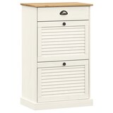thumbnail of Helloshop26 - Armoire à chaussures range chaussures rangement meuble entrée couloir salon 60 x 35 x 96 cm bois massif de pin blanc 02_0022112