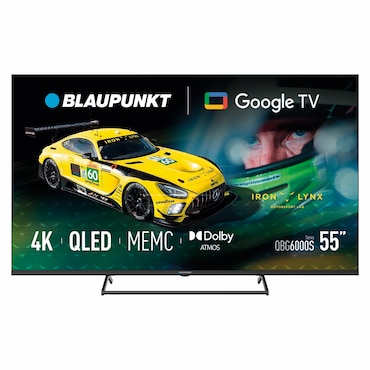 Blaupunkt Smart TV QLED 4K Ultra HD 55” Serie QBG Google TV HDMI 2.1 WiFi Bluetooth Negro –  55QBG6000S