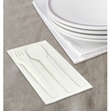 thumbnail of MONOUSO - Cucchiaino di Cartone Rigido Bianco 13cm (50 Pezzi)