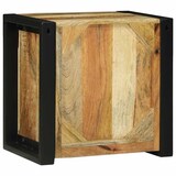 thumbnail of Helloshop26 - Moderner rechteckiger Badezimmerschrank mit Ablage 40 x 30 x 40 cm aus massivem braunem Mangoholz 02_0057650