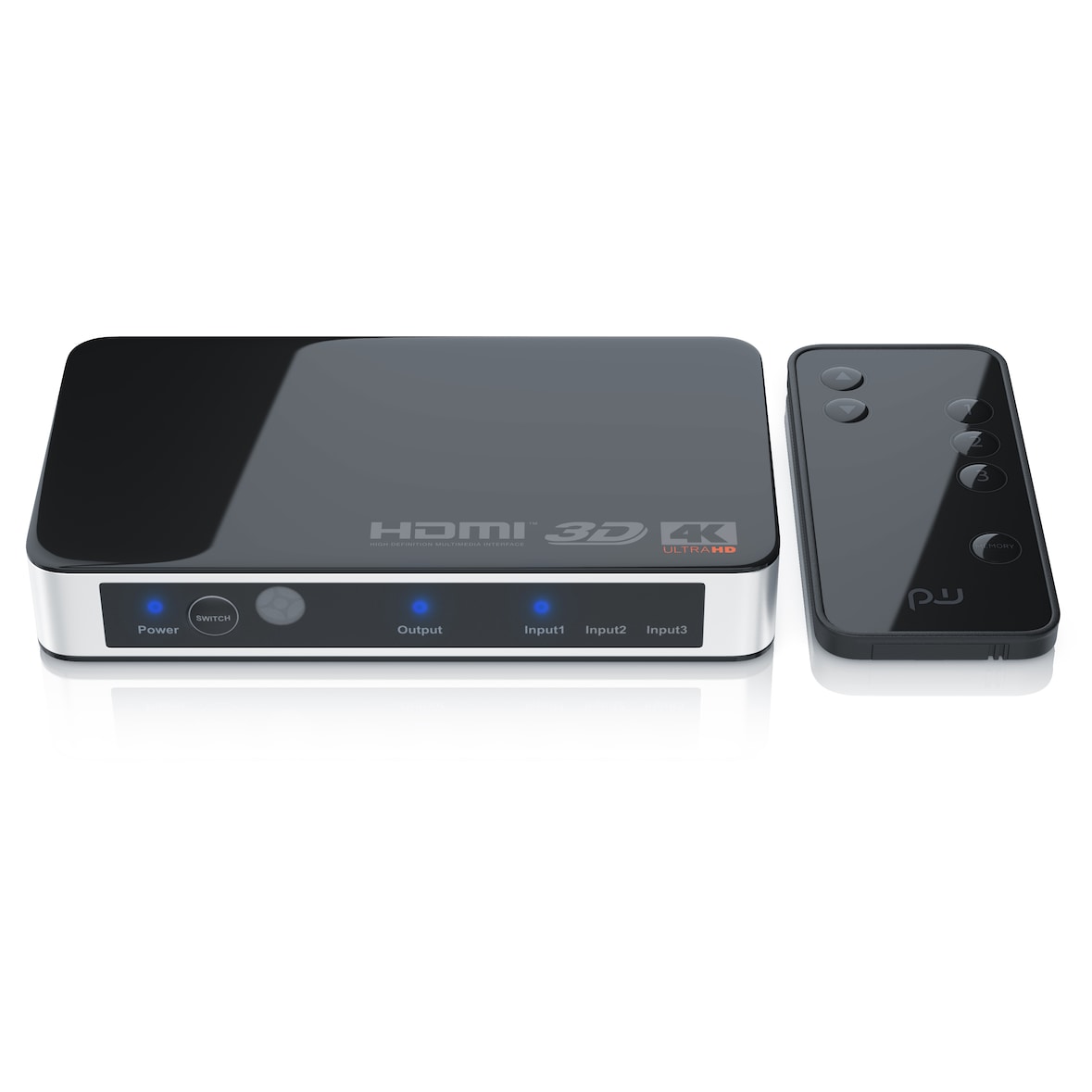 Primewire 3-Port HDMI UHD 4k 60Hz Umschalter inkl. Fernbedienung 1x HDMI OUT / 3x HDMI IN