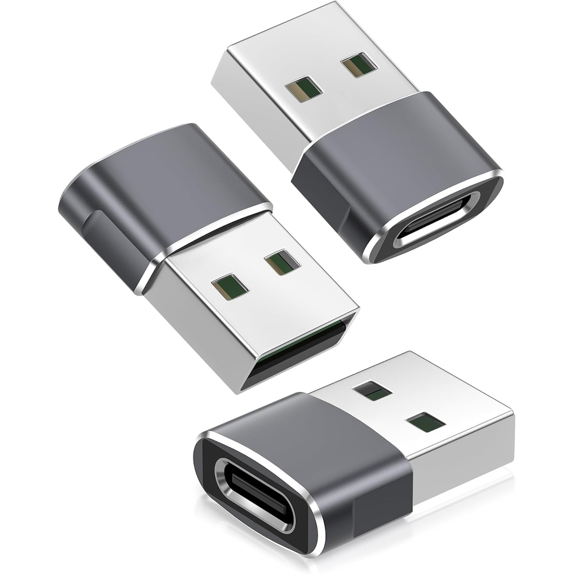 USB auf USB C Adapter für iPhone Typ C Buchse zu USBA Stecker Ladegerät Netzteil für iPad 10 Mini 7 Air 6,Apple Watch 8 9 10 11,Samsung S25