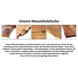thumbnail of Esstisch Baumkante massiv Akazie naturfarben 220 x 100 cm schwarz LAXMI