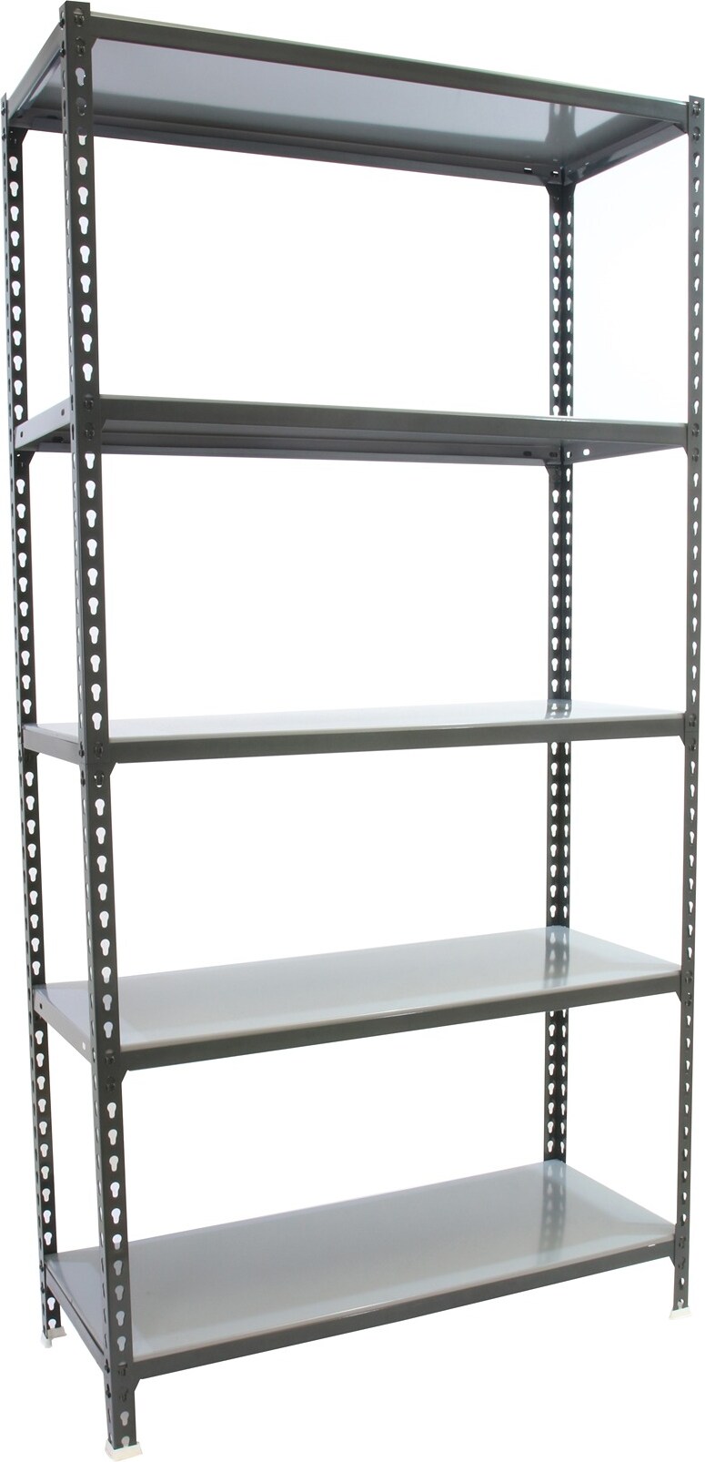 SimonRack Metallregal, 1800x800x300 mm, 5 Ebenen, Metallboden, 180 kg Biegepunkt, Anthrazit/Verzinkt - Simonclick