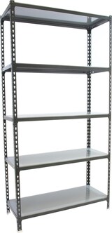 thumbnail of SimonRack Metallregal, 1800x800x300 mm, 5 Ebenen, Metallboden, 180 kg Biegepunkt, Anthrazit/Verzinkt - Simonclick