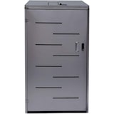 thumbnail of Décoshop26 - Copertura per bidoni della spazzatura da esterno per contenitori fino a 2 bidoni 116x71x98 cm acciaio inox 04_0005590