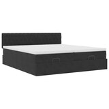 thumbnail of vidaXL Ottoman-Bett mit Matratzen & LEDs Schwarz 160x200 cm Samt