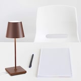 thumbnail of Poldina Pro Mini Corten LED tafellamp, oplaadbaar en dimbaar met batterijduur tot 12 uur