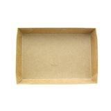 thumbnail of ECOLOMIQUE - 50 Pcs - Barquette sushi carton kraft brun - 153x102 mm, Hauteur: 25 mm, avec couvercle PET - ECO210SUPAP150K