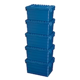 thumbnail of 5 Stück Kunststoffkisten mit Deckel 60 x 40 x 32 cm Aufbwahrungsbox in Industriequalität