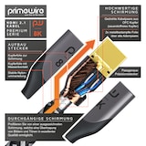 thumbnail of Primewire 8k HDMI Kabel 2.1 - 8K @ 120Hz 4K @ 240Hz mit DSC, HDMI 2.0a 2.0b, 3D, Highspeed Ethernet, HDTV UHD II, HDR-10+ - eARC, VRR, Dolby Vision
