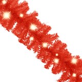 thumbnail of Weihnachtsgirlande mit LED-Lichtern 10 m Rot