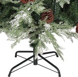 thumbnail of vidaXL Weihnachtsbaum mit Zapfen Grün und Weiß 120 cm PVC & PE