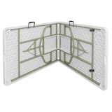 thumbnail of Mesa plegable rectangular Bolero blanca de 244 cm