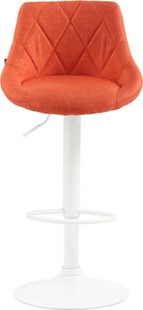 thumbnail of Barhocker Lazio Stoff orange/weiß