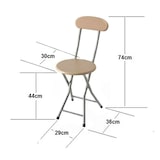 thumbnail of Banco dobrável com encosto em metal e madeira