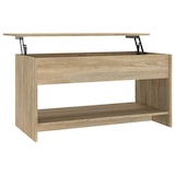 thumbnail of Table basse chêne sonoma 102x50x52,5 cm bois d'ingénierie Modèle Élégia Chic