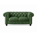 thumbnail of Chesterfield Bank - 2 Zits - Groen - Vintage - leer - Sofa