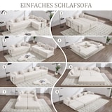 thumbnail of Modulares Familiensofa 270x180x90 Beige mit Stauraum, Flexibel Umwandelbar zum Schlafsofa, Modernes Design für Ihr Zuhause