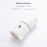 thumbnail of El Ganso - Lençol Ajustado 200x200+30cm Aba Branca - 100% Algodão 180TC com Logo Bordado