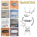 thumbnail of WAGNER QuickClick® Kunststoffgleiter robust BLACK - 8er-Set Ersatzgleiter Ø 20 mm - für Basis Ø 20 mm, DE Ware- 15821900