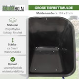 thumbnail of 2-Rad Schubkarre XXL 290 L 300 kg Gartenschubkarre Hofkarre Schiebkarre Luftrad Metallfelgen schwarz