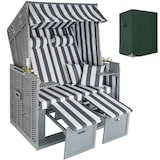 thumbnail of Strandkorb mit Polster, verstellbar, inkl. Schutzhülle