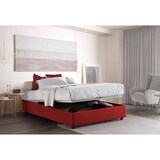 thumbnail of Dmora Doppelbett Dana, Containerbett mit Stoffbespannung, 100% Made in Italy, Frontöffnung, inklusive Matratze 160x190 cm, Rot