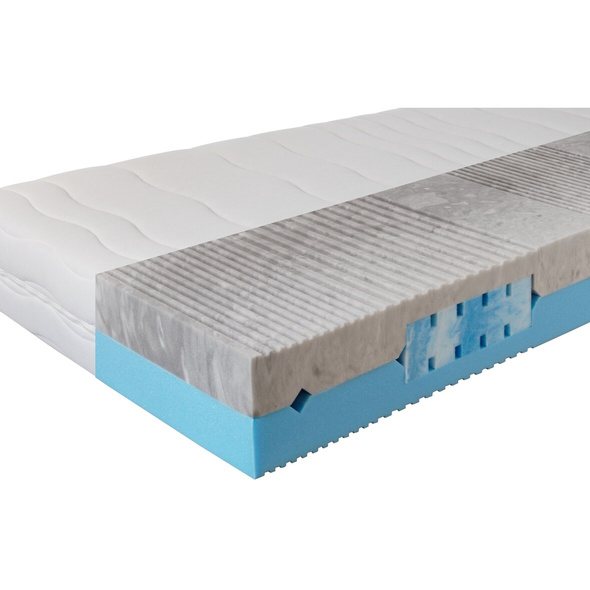 Komfortschaummatratze BeCo 2 Dreams, 2 in 1 Wendematratze softer Gelschaum 21 cm Höhe - Größe: 80 x 200 cm, Härtegrad: H3 & H4 (80 kg - 140 kg)