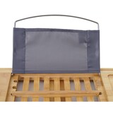 thumbnail of Badewannenauflage HWC-B77, Badewannenablage Wannenbrücke Badewannenbrett Badewannenregal, Bambus ausziehbar 19x105x22cm