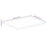 thumbnail of vidaXL Tafelblad met natuurlijke rand 90x80x2,5 cm massief mangohout