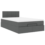 thumbnail of vidaXL Ottoman-Bett mit Matratze Dunkelgrau 120x200 cm Stoff