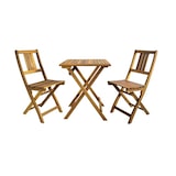 thumbnail of Bistro Set Gartenmöbel 3tlg. klappbar aus Akazienholz Balkon Set Sitzgruppe Holz