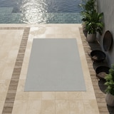 thumbnail of Teppich Outdoor Einfarbig Wetterfest Waschbar Strapazierfähig Balkon Terrasse Küche OEKO-TEX Grau 80x150 cm – MALOJA von Kadima Design