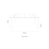 thumbnail of garbar NOA Table Rectangulaire Intérieur, Extérieur 160x90 Pied Sable - Tableau Sable