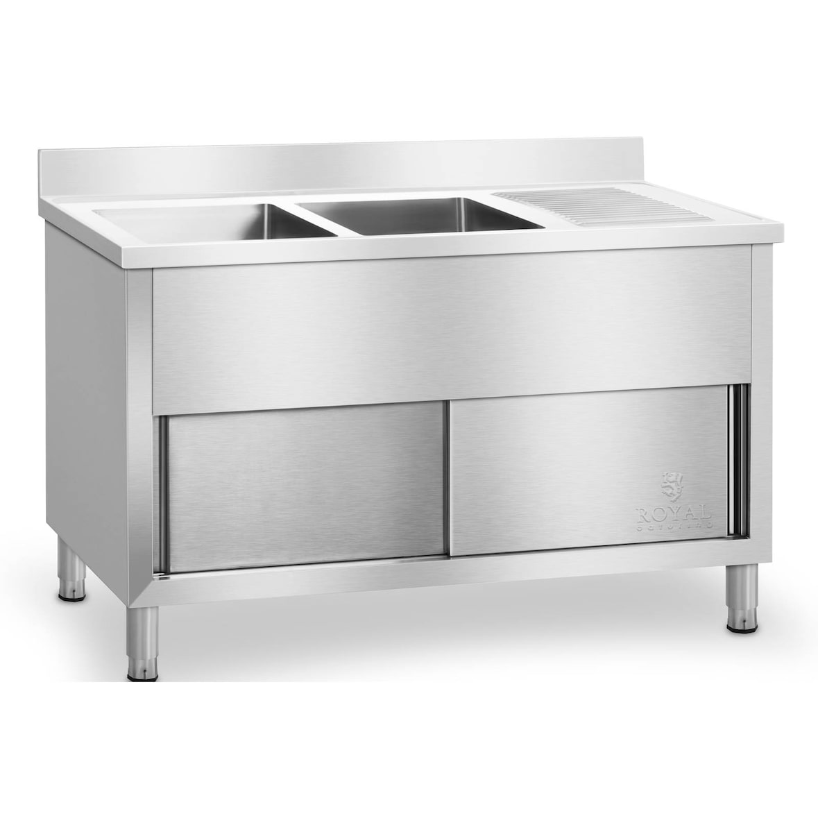 Royal Catering - Dubbele Spoeltafel - 140 x 60 cm