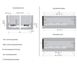 thumbnail of 1 Paar Unterflurführungen Schubkastenauszug Schubladenauszug Soft Close 400mm