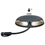 thumbnail of Paulmann Plug & Shine LED Bodenaufbauleuchte Warmweiß Einzelspot Zweifacher Lichtaustritt, 180° IP67 3000K 2x3,3W   Anthrazit 93920
