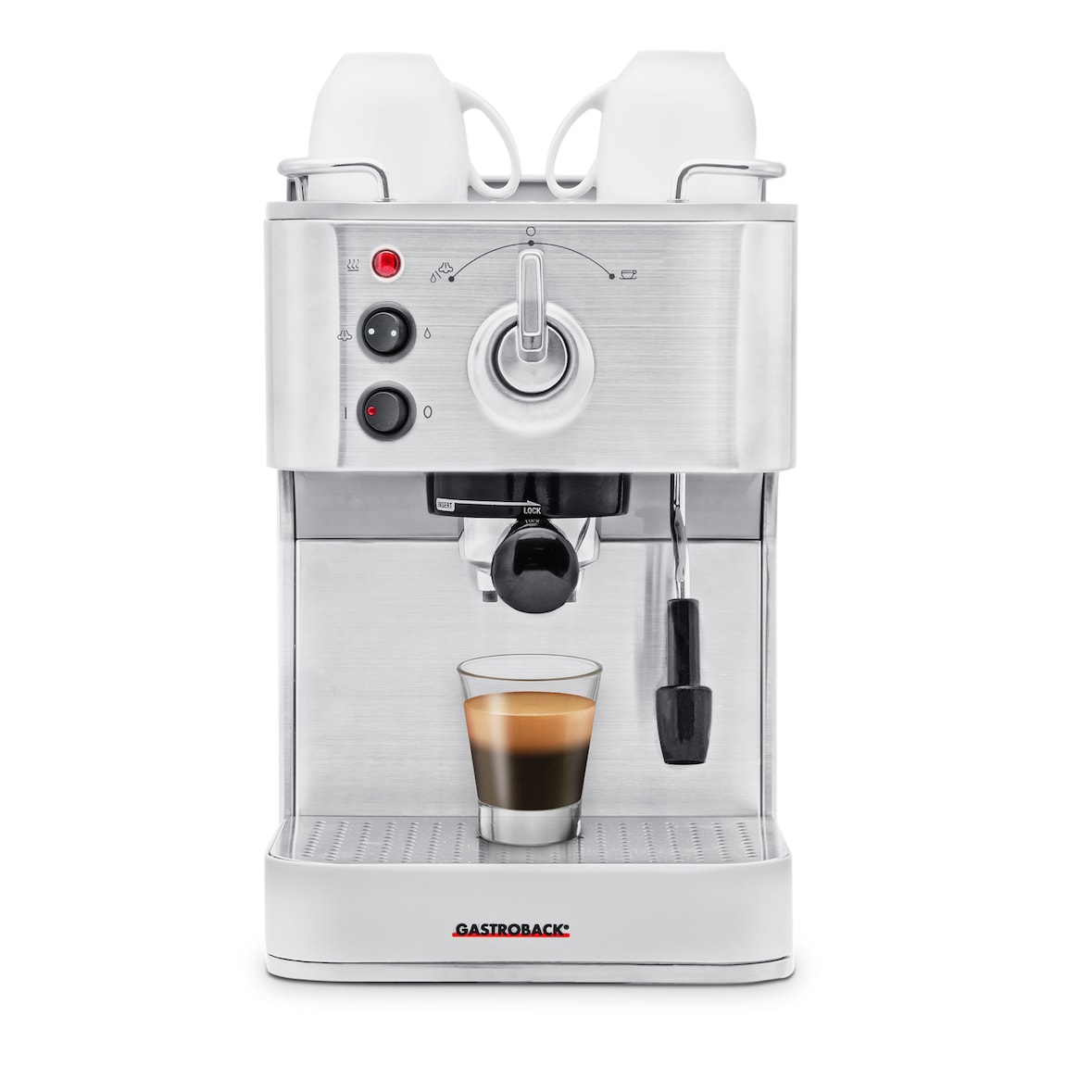 Gastroback Design Espresso Plus Artikel-Nr.: 42606 - Ideal für Espresso, Cappuccino, Latte Macchiato u.v.m.