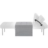 thumbnail of tectake Puf cama PONTO 4 en 1, ajustable en 6 posiciones  Gris Claro