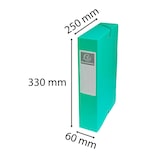 thumbnail of Exacompta 50603E 8x Archivbox aus Colorspan-Karton 600g, Rückenbreite 60mm mit Etikett, 25x33cm für DIN A4 - Grün