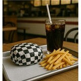 thumbnail of MONOUSO - Fettdichtes Einwickelpapier “Vichy” Schwarz 28x31cm (1.000 Stück)