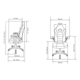 thumbnail of Sillas de oficina color Negro/Rojo. Modelo Victoria