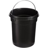 thumbnail of Cestino Bagno in Metallo con Coperchio in Bambù, Pattumiera 3 Litri con Pedale: Nero