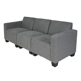 thumbnail of Sofá modular 3 plazas Couch Lyon, tela/textil ~ gris