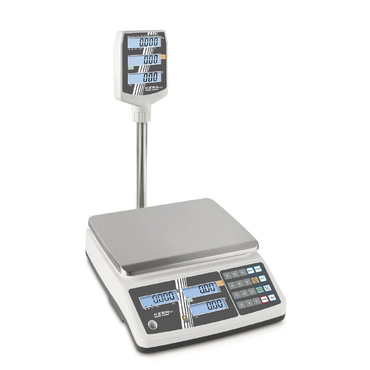 Kern Preisrechnende Waage RPB 3K3DHM | geeicht bis 1,5 | 3 kg (0,5 | 1g genau)